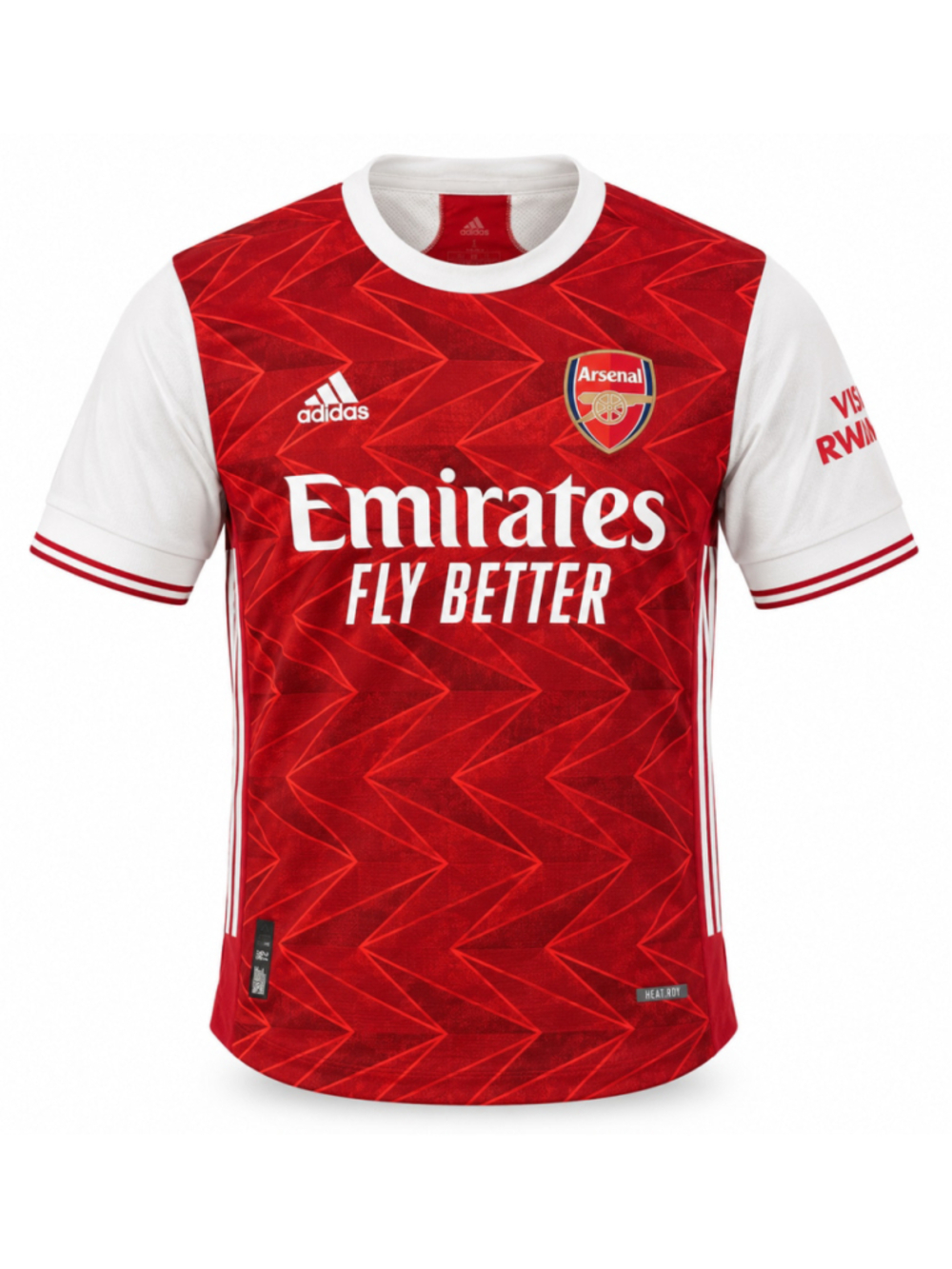 Adidas Arsenal 2020/21 Authentic Home Jersey HEAT.RDY Soccer Red White Small
